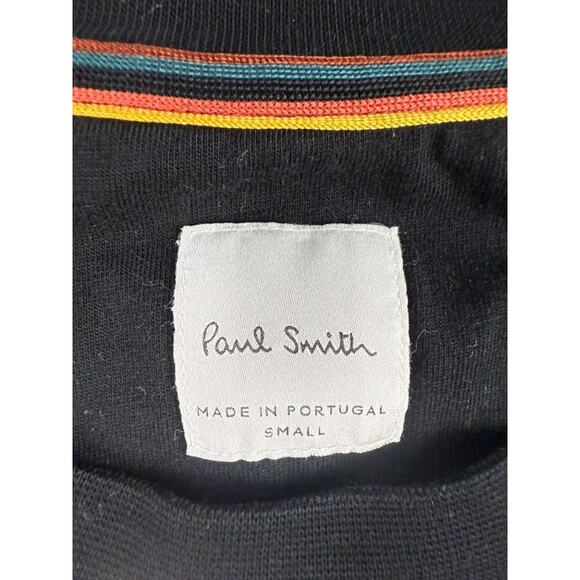 Paul Smith Escape Print Tee Shirt Men's S Black Crewneck Palm Tree Girl Graphic - Picture 4 of 8